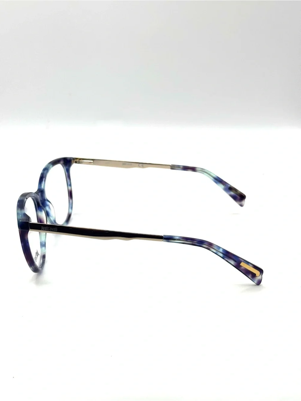 Just Cavalli JC0814 083 Women Eyeglasses Frame Blue Tortoise Cat Eye